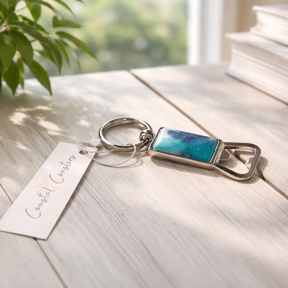 Coastal Coasters Accessories - Coastal Coasters Metal Bottle Opener Keychain